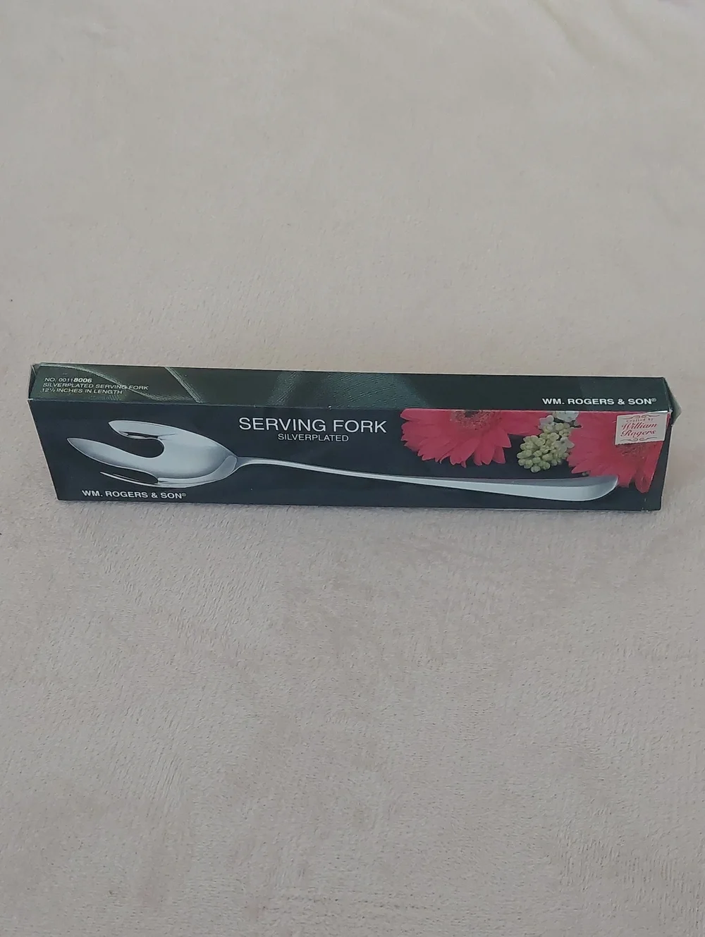 SIlverplated SERVING FORK by William M. Rogers & Son NIB